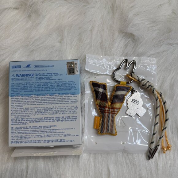 AUTHENTIC Labubu Pin for Love Plush Pendant + Letter Pendant Set – Y - Picture 5 of 5